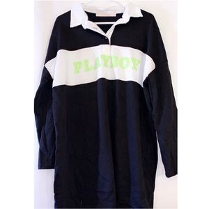 miss guided playboy oversized dress